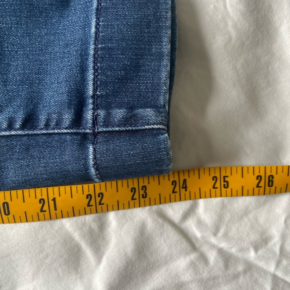 Talbots Size 16 Sailor Button Cropped Wide Leg Denim Jeans - Picture 8 of 8